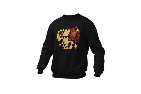 mockup of a ghosted crewneck sweatshirt over a solid background 26960 19