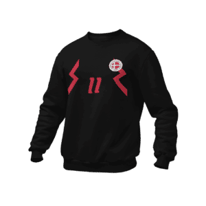 mockup of a ghosted crewneck sweatshirt over a solid background 26960 20