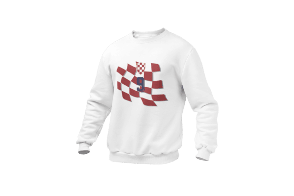 mockup of a ghosted crewneck sweatshirt over a solid background 26960 22