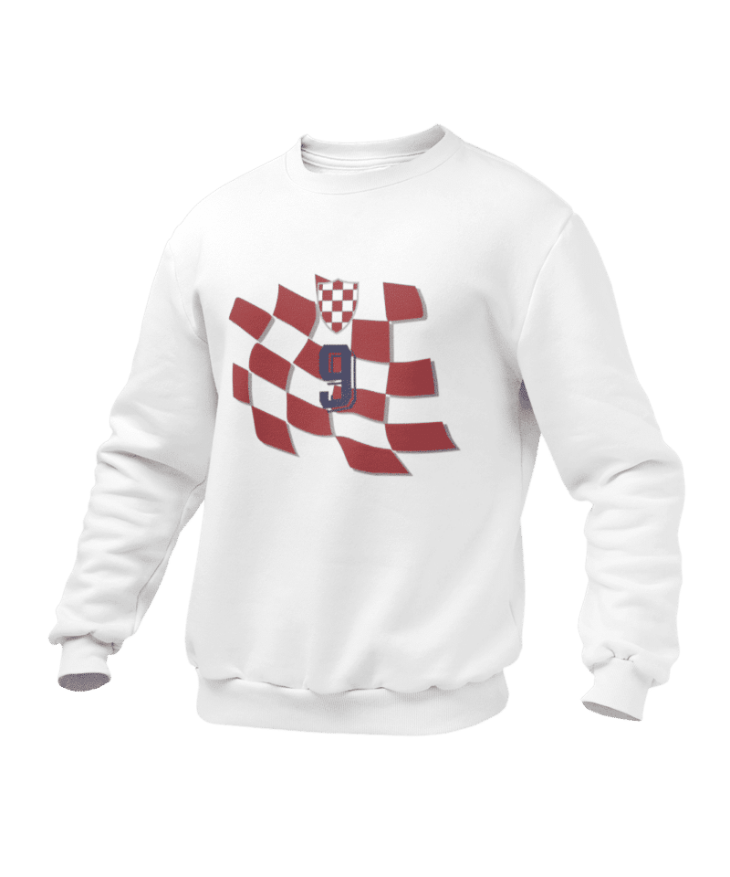 mockup of a ghosted crewneck sweatshirt over a solid background 26960 22