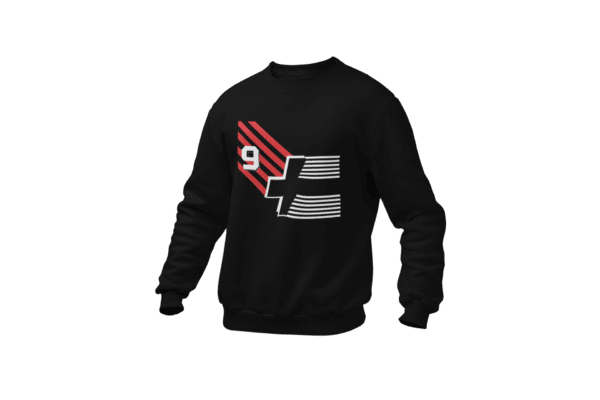 mockup of a ghosted crewneck sweatshirt over a solid background 26960 5