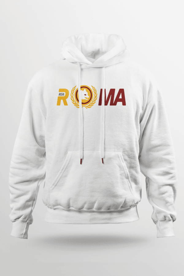 As Roma Hoodie Beyaz