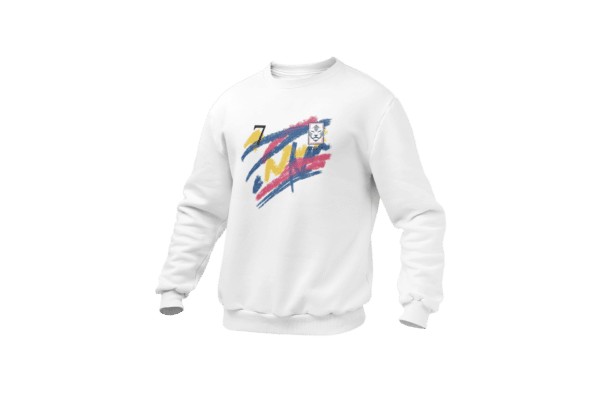 mockup of a ghosted crewneck sweatshirt over a solid background 26960 69